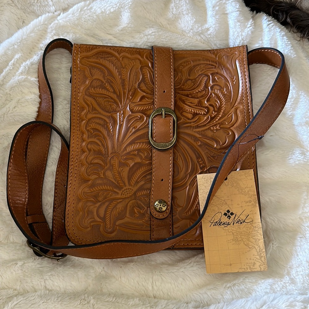 Patricia Nash Burnished Tooled Venezia Crossbody